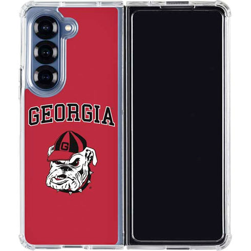 University of Georgia Bulldogs Logo Galaxy Z Fold7 Clear Case