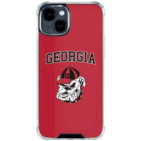 University of Georgia Bulldogs Logo iPhone 15 Clear Case