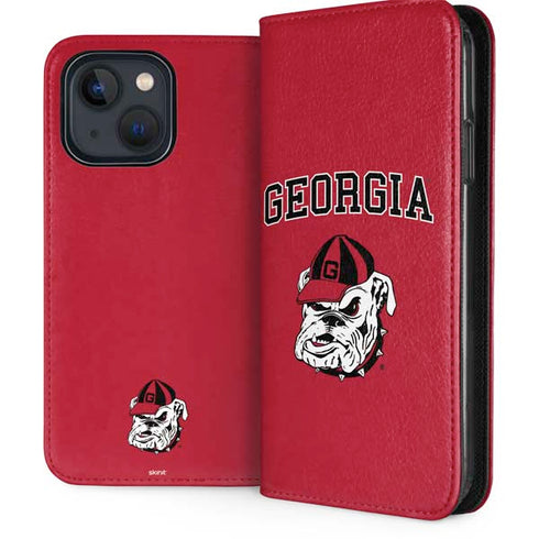 University of Georgia Bulldogs Logo iPhone 15 Folio Case