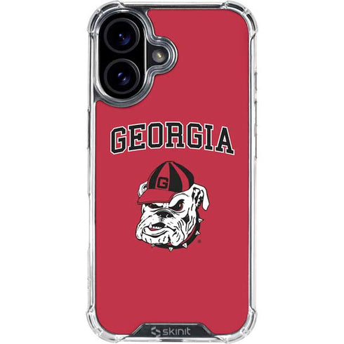 University of Georgia Bulldogs Logo iPhone 16 Clear Case