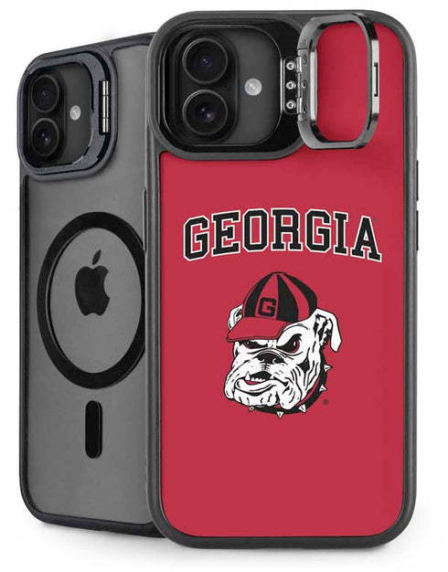 University of Georgia Bulldogs Logo iPhone 16 Kickstand Case