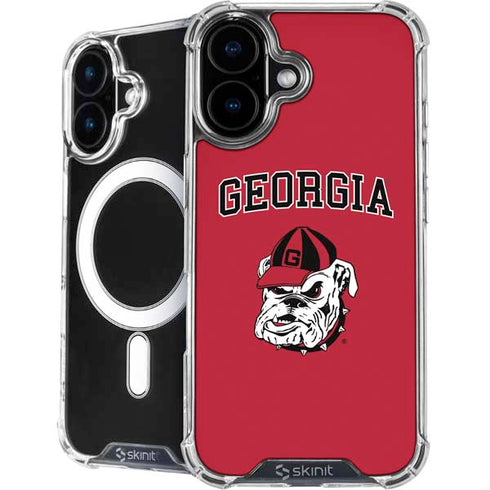 University of Georgia Bulldogs Logo iPhone 16 MagSafe Case