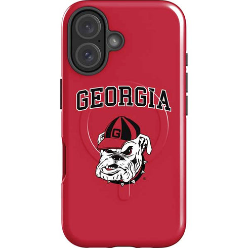 University of Georgia Bulldogs Logo iPhone 16 Magsafe Impact Case