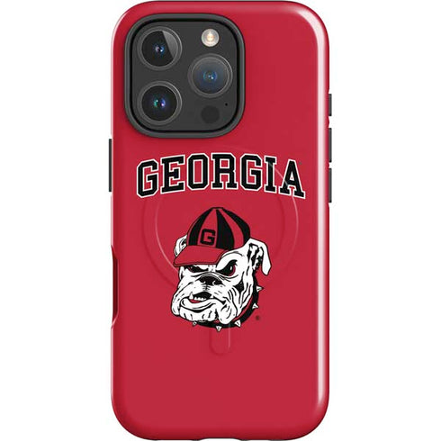 University of Georgia Bulldogs Logo iPhone 16 Pro Magsafe Impact Case