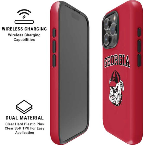University of Georgia Bulldogs Logo iPhone 16 Pro Max Magsafe Impact Case