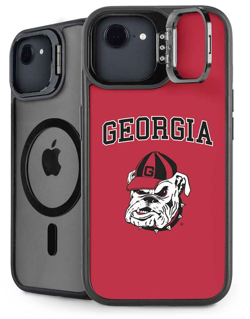 University of Georgia Bulldogs Logo iPhone 16e Kickstand Case