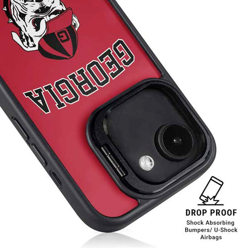 University of Georgia Bulldogs Logo iPhone 16e Kickstand Case