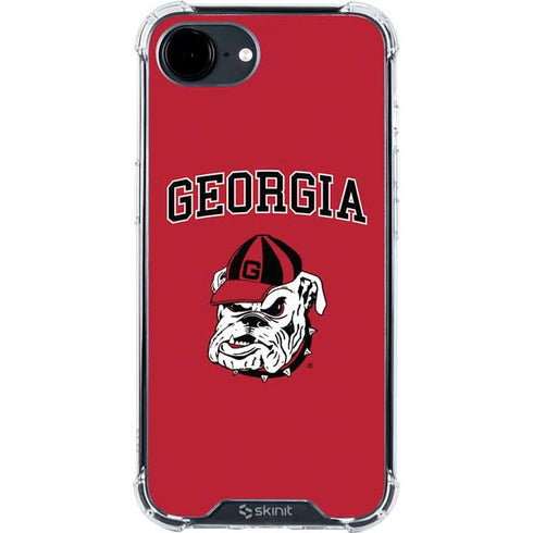 University of Georgia Bulldogs Logo iPhone 16e Clear Case