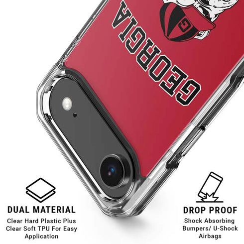 University of Georgia Bulldogs Logo iPhone 17 Air Clear Case