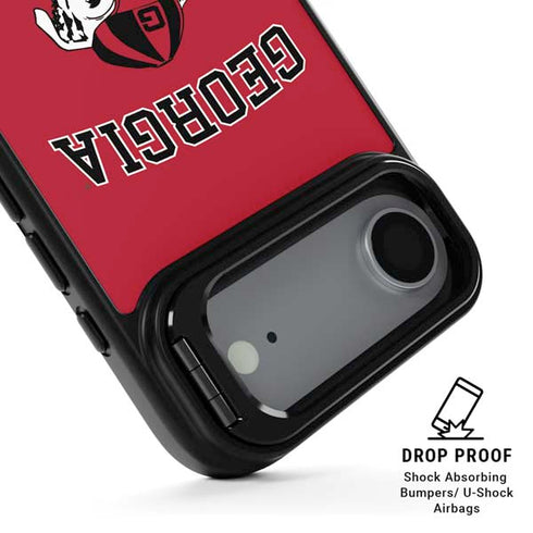 University of Georgia Bulldogs Logo iPhone 17 Air Kickstand Case