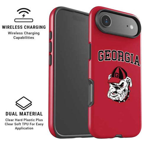 University of Georgia Bulldogs Logo iPhone 17 Air Magsafe Impact Case