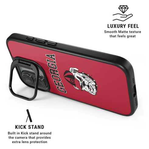 University of Georgia Bulldogs Logo iPhone 17 Kickstand Case