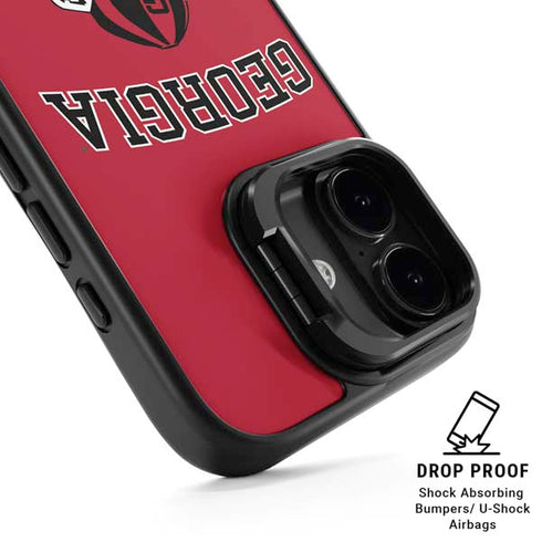 University of Georgia Bulldogs Logo iPhone 17 Kickstand Case