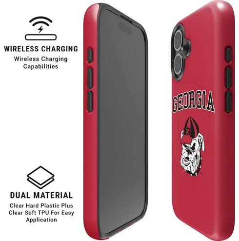 University of Georgia Bulldogs Logo iPhone 17 Magsafe Impact Case