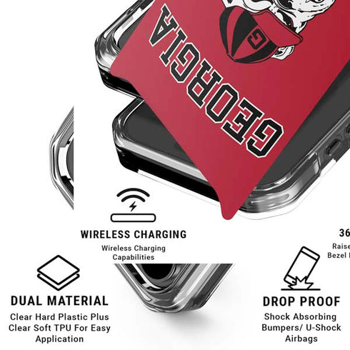 University of Georgia Bulldogs Logo iPhone 17 Pro Clear Case