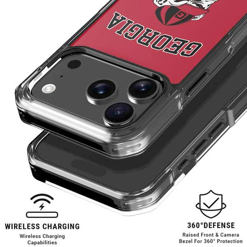 University of Georgia Bulldogs Logo iPhone 17 Pro Max Clear Case