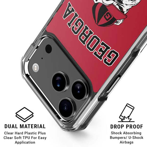 University of Georgia Bulldogs Logo iPhone 17 Pro Max Clear Case