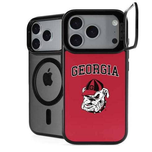 University of Georgia Bulldogs Logo iPhone 17 Pro Max Kickstand Case