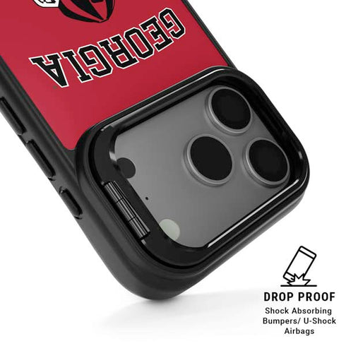 University of Georgia Bulldogs Logo iPhone 17 Pro Max Kickstand Case