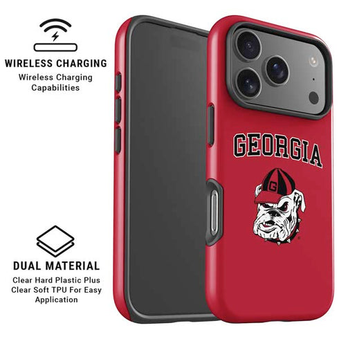 University of Georgia Bulldogs Logo iPhone 17 Pro Max Magsafe Impact Case