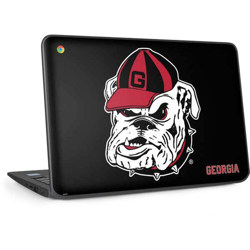 University of Georgia Bulldogs Mascot HP Chromebook Skin