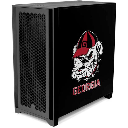 University of Georgia Bulldogs Mascot Corsair 4000D Tempered Glass Mid-Tower ATX Case Skin
