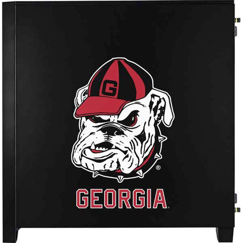 University of Georgia Bulldogs Mascot Corsair 4000D Tempered Glass Mid-Tower ATX Case Skin