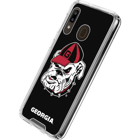 University of Georgia Bulldogs Mascot Galaxy A30 Clear Case