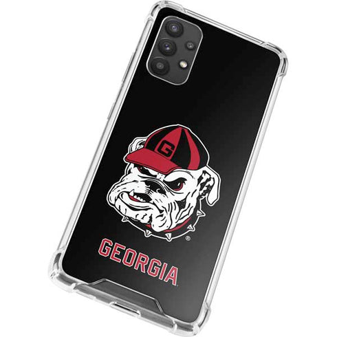 University of Georgia Bulldogs Mascot Galaxy A32 5G Clear Case