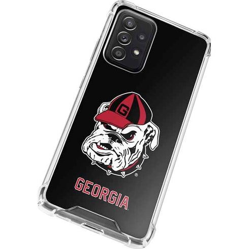 University of Georgia Bulldogs Mascot Galaxy A52 5G Clear Case