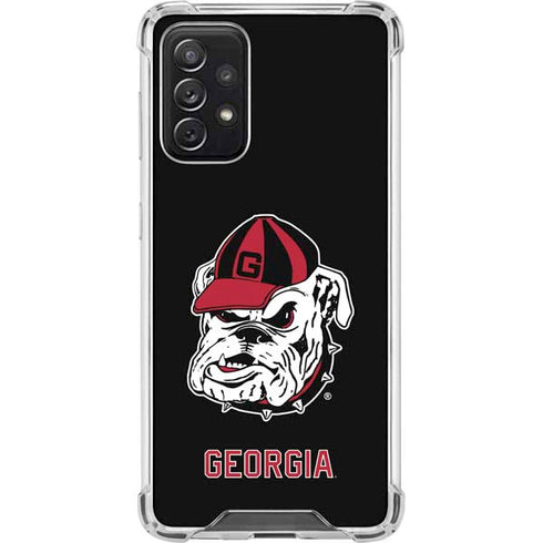 University of Georgia Bulldogs Mascot Galaxy A72 5G Clear Case