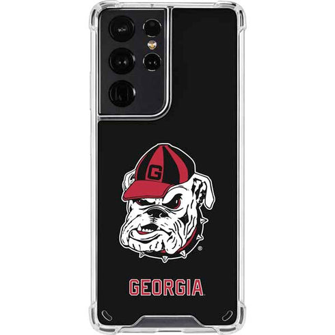 University of Georgia Bulldogs Mascot Galaxy S21 Ultra 5G Clear Case
