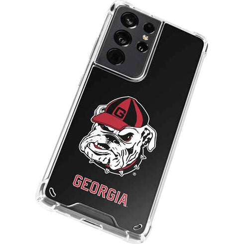 University of Georgia Bulldogs Mascot Galaxy S21 Ultra 5G Clear Case