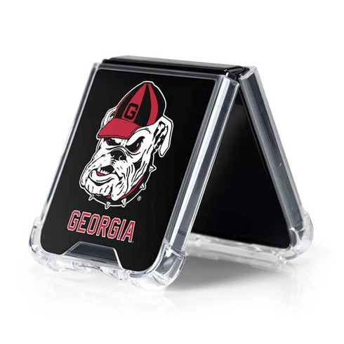 University of Georgia Bulldogs Mascot Galaxy Z Flip5 5G Clear Case