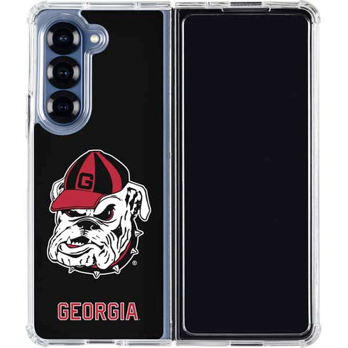 University of Georgia Bulldogs Mascot Galaxy Z Fold7 Clear Case