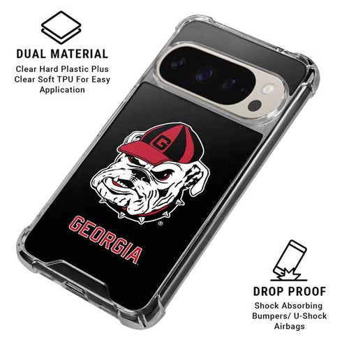 University of Georgia Bulldogs Mascot Google Pixel 9 Pro XL Clear Case