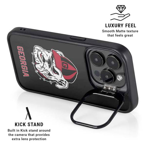 University of Georgia Bulldogs Mascot iPhone 14 Pro Max Kickstand Case