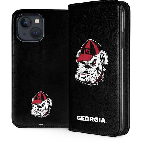 University of Georgia Bulldogs Mascot iPhone 15 Plus Folio Case