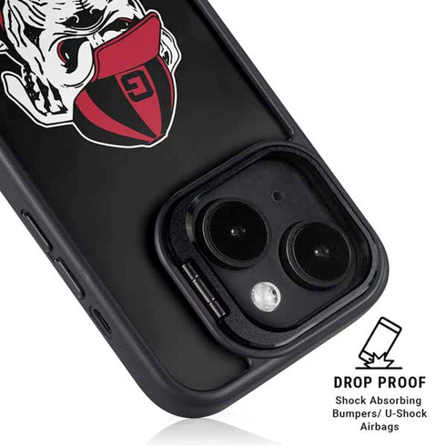 University of Georgia Bulldogs Mascot iPhone 15 Plus Kickstand Case