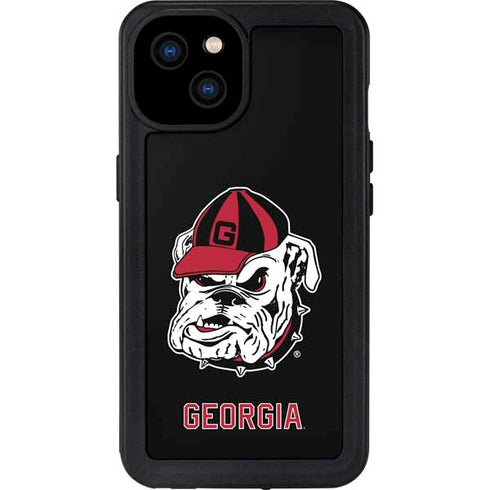 University of Georgia Bulldogs Mascot iPhone 15 Plus Waterproof Case