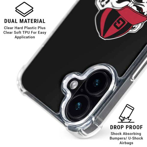 University of Georgia Bulldogs Mascot iPhone 16 Clear Case