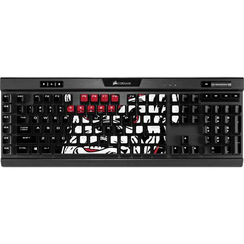 University of Georgia Bulldogs Mascot K95 RGB PLATINUM Mechanical Gaming Keyboard Skin