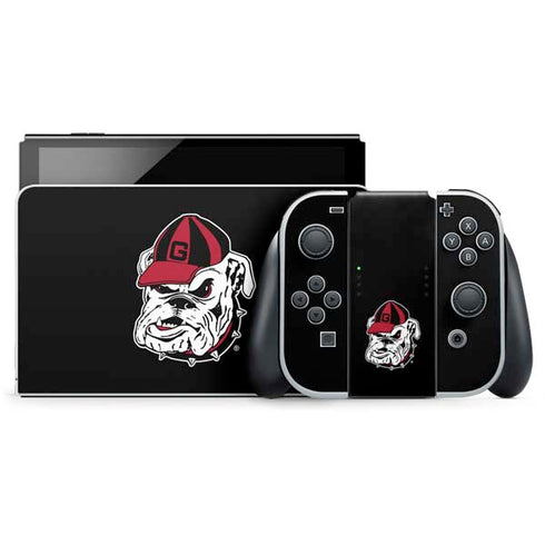 University of Georgia Bulldogs Mascot Nintendo Switch OLED (2021) Skin