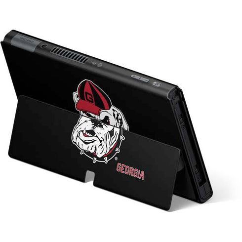 University of Georgia Bulldogs Mascot Nintendo Switch OLED (2021) Skin