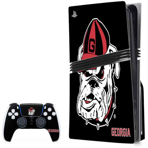 University of Georgia Bulldogs Mascot PS5 Pro Disk Bundle Skin