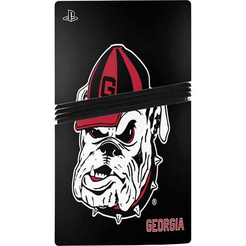 University of Georgia Bulldogs Mascot PS5 Pro Disk Console Skin