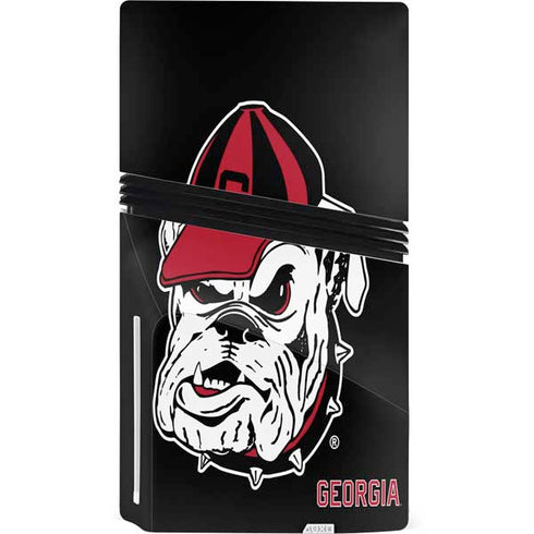 University of Georgia Bulldogs Mascot PS5 Pro Disk Console Skin