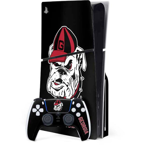 University of Georgia Bulldogs Mascot PS5 Slim Disk Bundle Skin