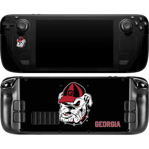University of Georgia Bulldogs Mascot Steam Deck Handheld Gaming Computer OLED Skin