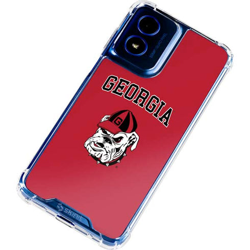 University of Georgia Bulldogs Logo Moto G 5G (2024) Clear Case